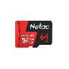 NT02P500PRO-064G-S, NETAC P500 Extreme Pro MicroSDXC 64GBV30/A1C10 up to100MB/s,retail pack cardonly