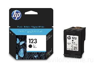F6V17AE, HP 123, Black  Ink Cartridge 