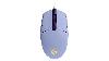 G203 Logitech Corded Gaming Mouse, RGB lighting, 200 – 8,000 dpi, 6 buttons, 2.1 m, USB- LILAC 1Y ( 910-005853 )