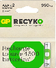 RHC103E041, GP, Battery, AAAx2, NiMH 1.2V 950mAh. RHC103E041, GP, Battery, AAAx2, NiMH 1.2V 950mAh.