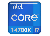 Core i7-14700K, Intel, CPU, 20 Core, 28 Threads, 33MB, upto 5.60GHz, 253W, LGA1700, Intel UHD 770, DDR5 5600, Tray, 1yr. Core i7-14700K, Intel, CPU, 20 Core, 28 Threads, 33MB, upto 5.60GHz, 253W, LGA1700, Intel UHD 770, DDR5 5600, Tray, 1yr.